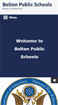 Mobile Screenshot of boltonpublicschools.com