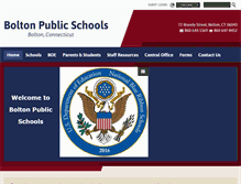 Tablet Screenshot of boltonpublicschools.com